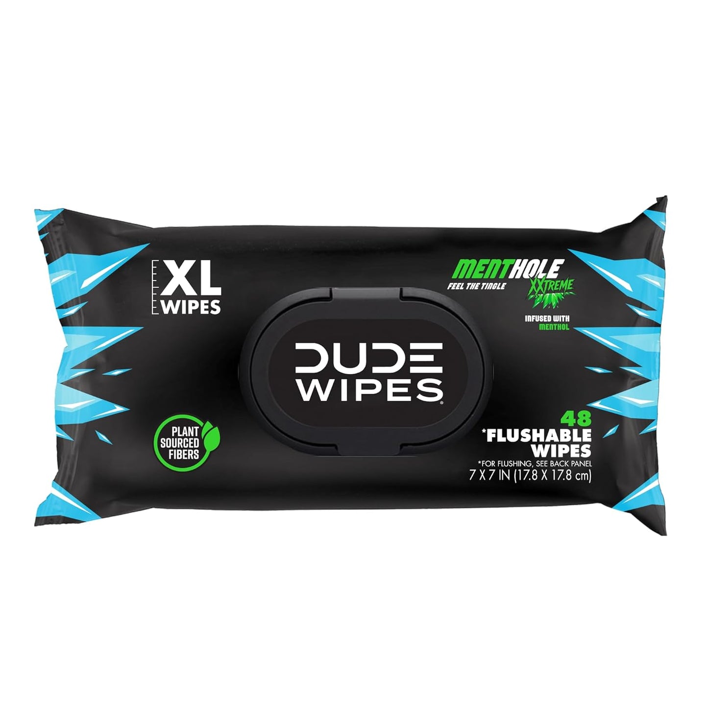 DUDE Wipes - Flushable Wipes - 1 Pack, 48 Count Extra-Large