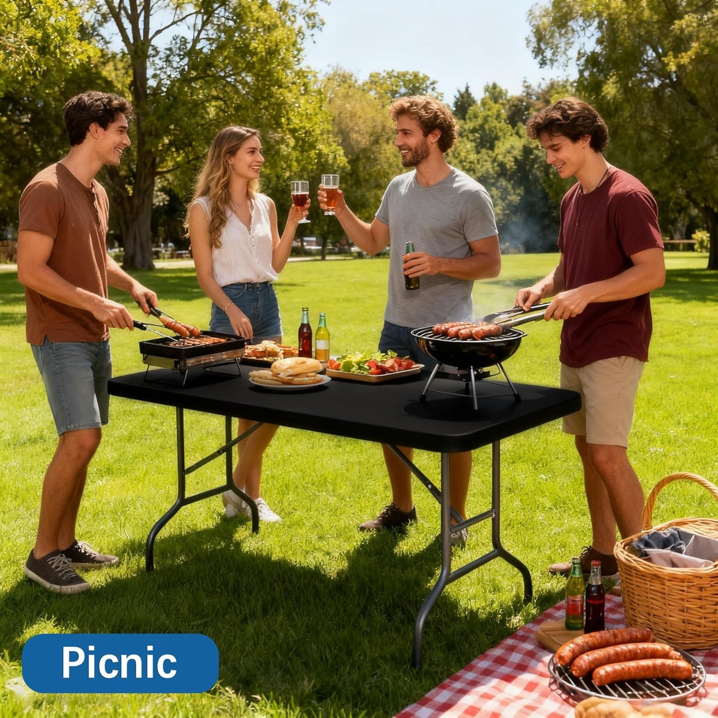 Spandex 6-Foot Rectangle Tablecloth