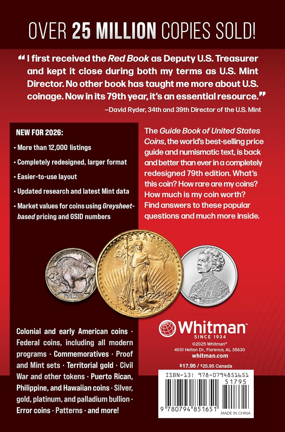 The 2026 Official Red Book® – Guide to United States Coins (79th Edition)
