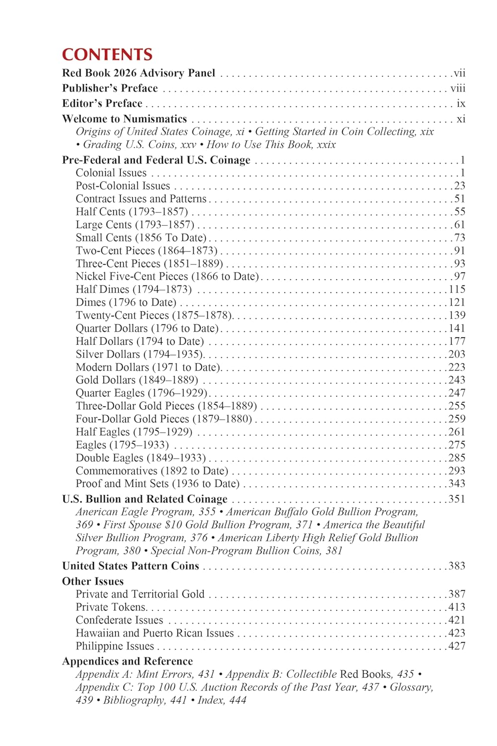 The 2026 Official Red Book® – Guide to United States Coins (79th Edition)