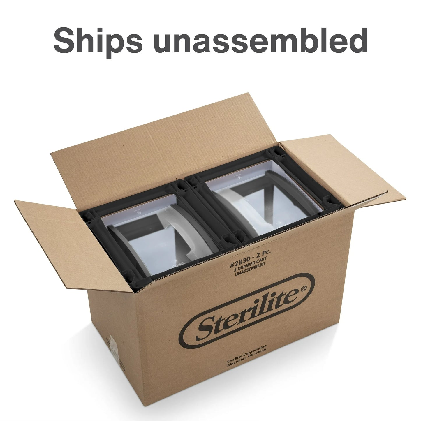 The Sterilite 3 Drawer Medium Cart