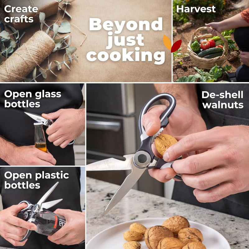 Gidli Kitchen Shears Set - Heavy Duty Stainless Steel Scissors