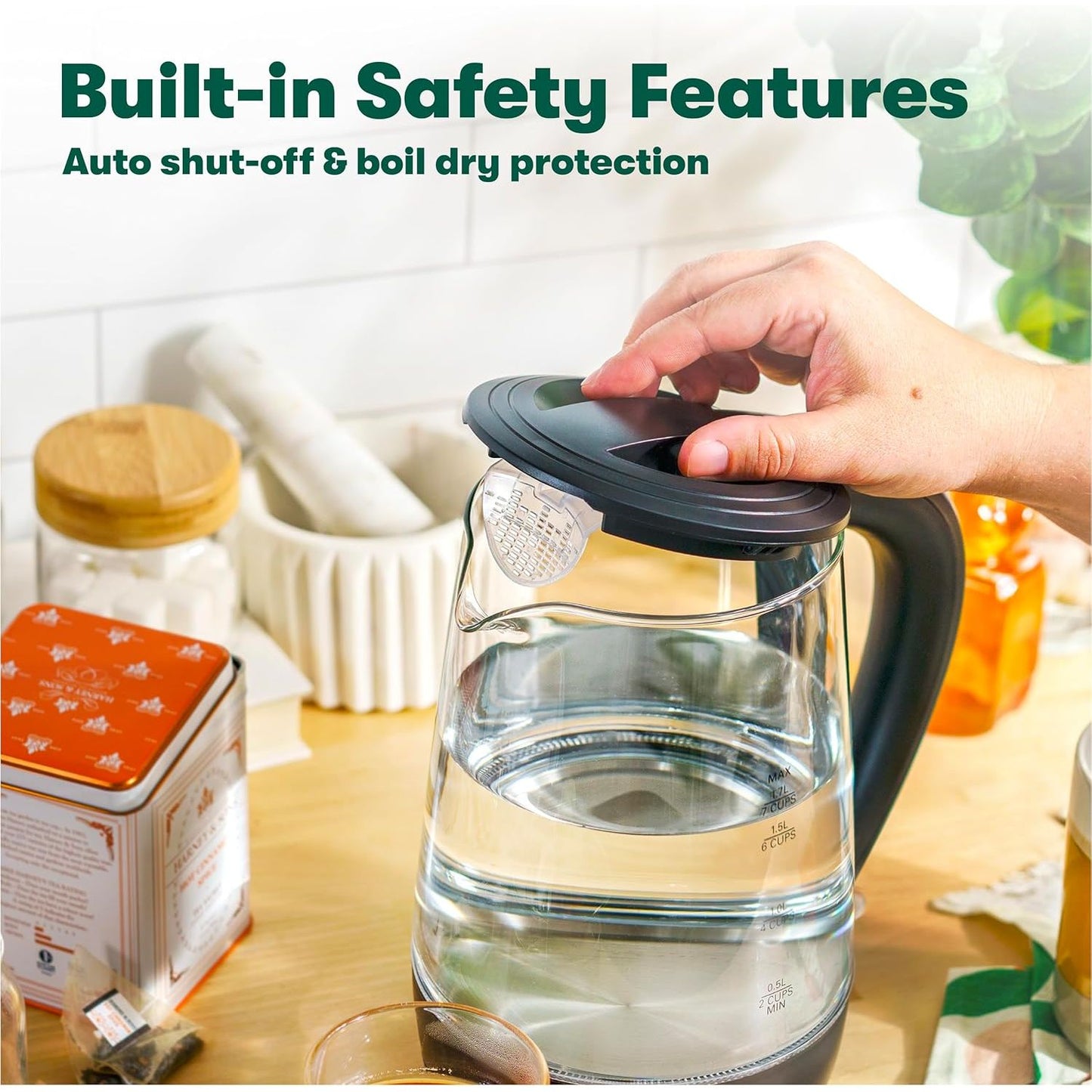 Bella 1.7L Glass Electric Kettle
