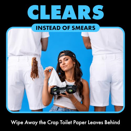 DUDE Wipes Unscented Adult Flushable Wipes and Mint Travel Pack, 402 Count | 8 packs of 48 extra large unscented flushable butt wipes plus 18 mint travel wipes. 99% water, vitamin E, aloe. Septic safe.