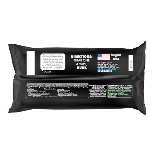 DUDE Wipes Unscented Adult Flushable Wipes and Mint Travel Pack, 402 Count | 8 packs of 48 extra large unscented flushable butt wipes plus 18 mint travel wipes. 99% water, vitamin E, aloe. Septic safe.