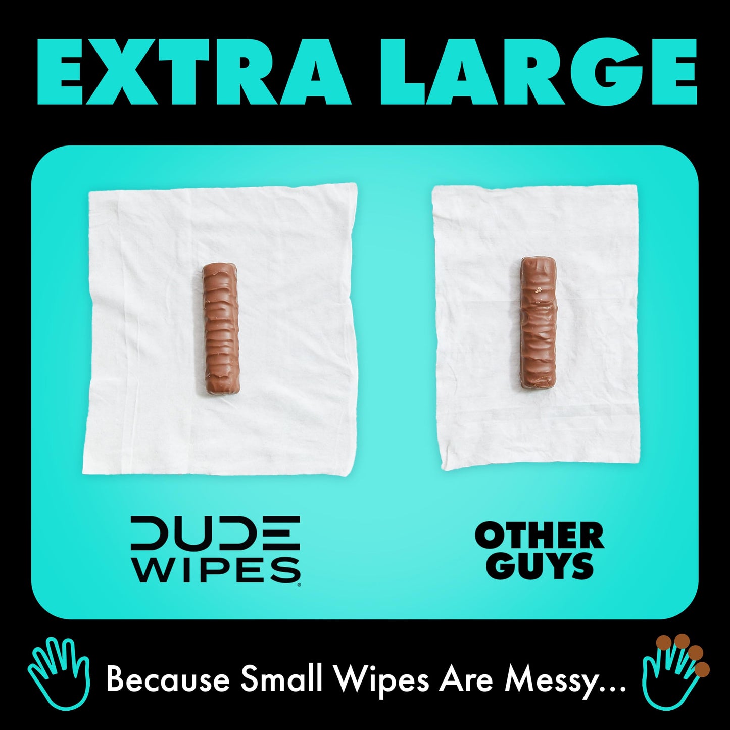 DUDE Wipes Mint Chill Adult Flushable Travel Wipes, Camping, 108 Count | 6 travel packs of 18 extra large flushable butt wipes. Road trip essentials. 99% water with tea tree oil. Septic safe.