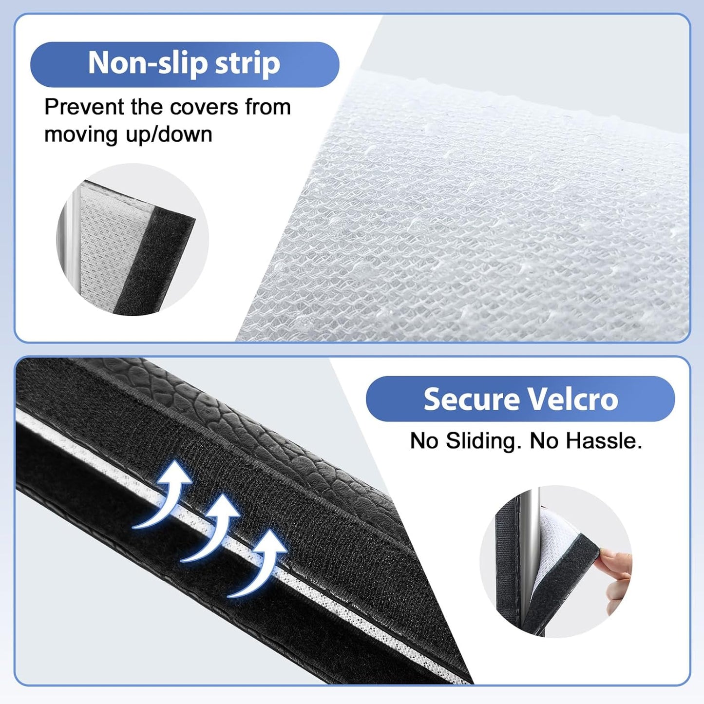 2pcs Refrigerator Door Handle Covers,Waterproof & Oilproof, Handle Protector for Oven, Stove, Dishwasher (Black, 15.74" x 4“)