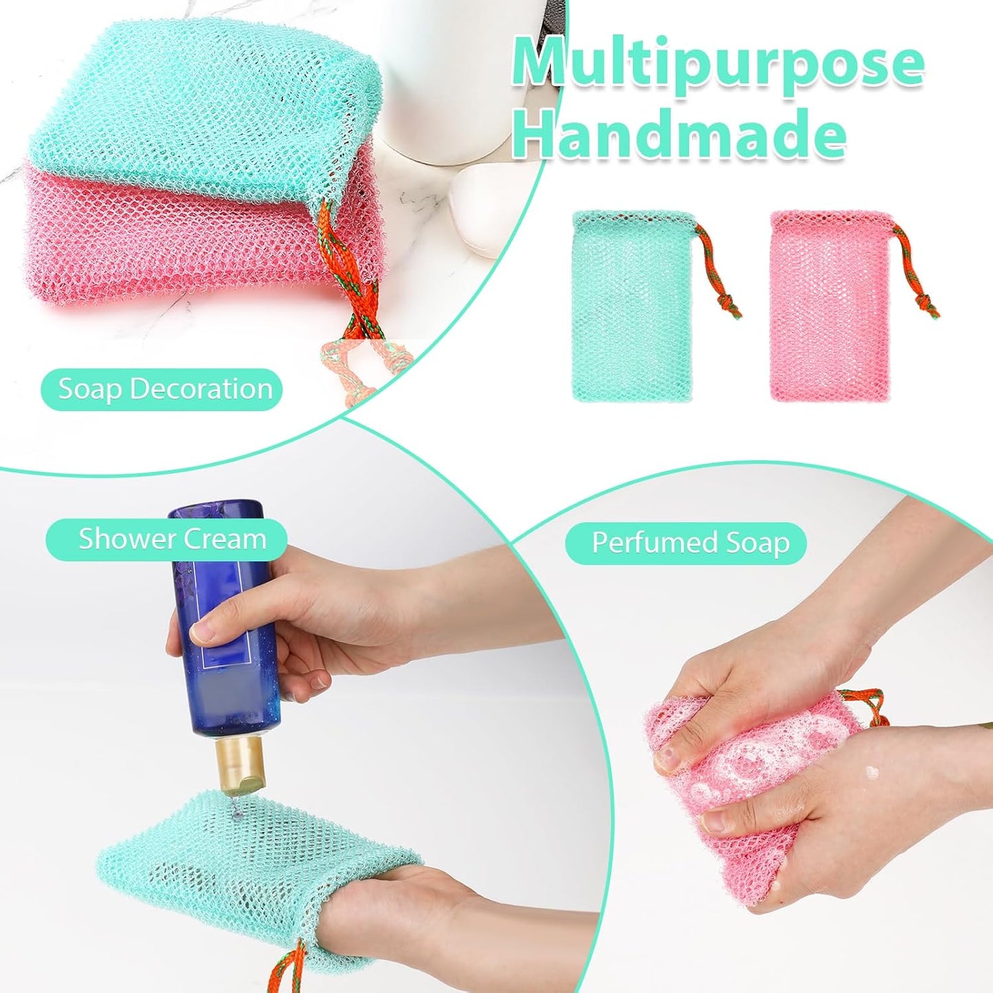 2 Pack Soap Saver Mesh Bags