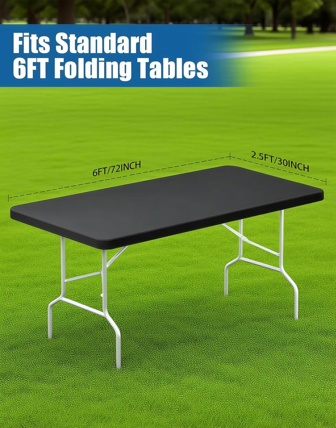 Spandex 6-Foot Rectangle Tablecloth