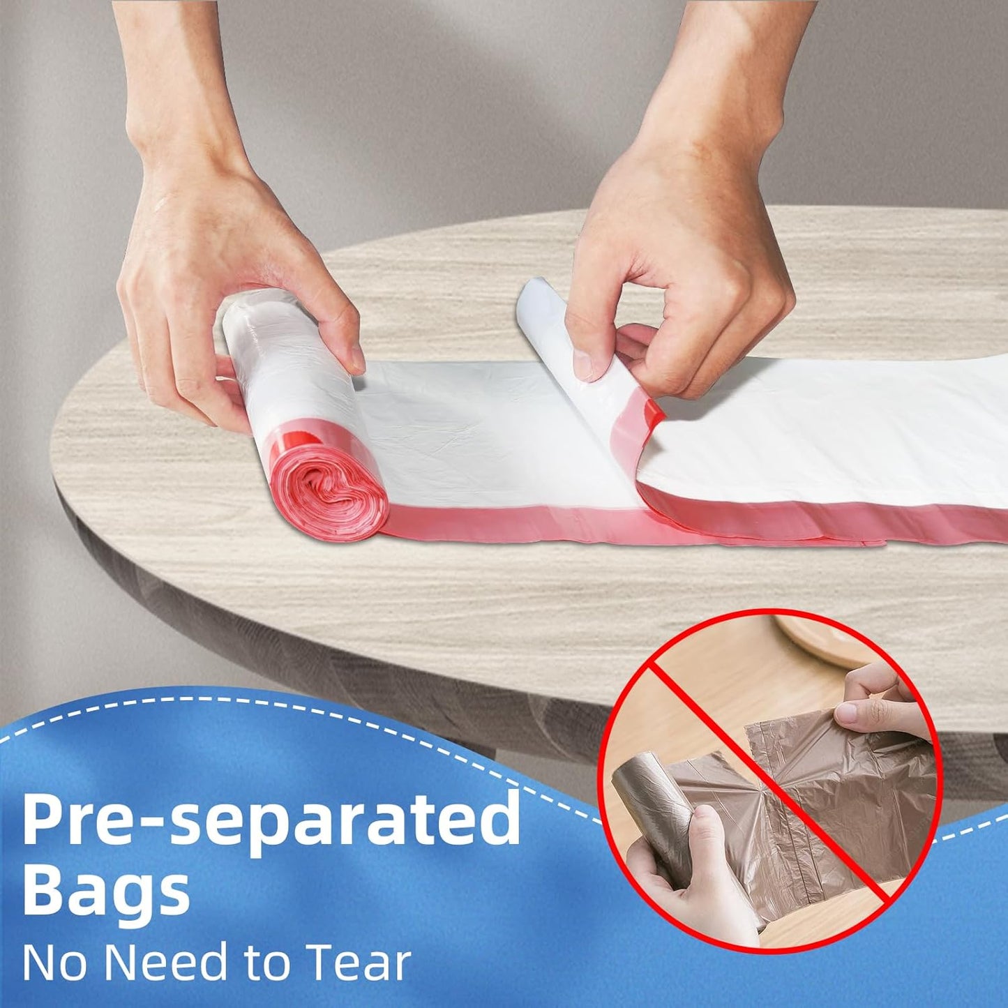 13.2 Gallon Tall Kitchen Drawstring Trash Bags