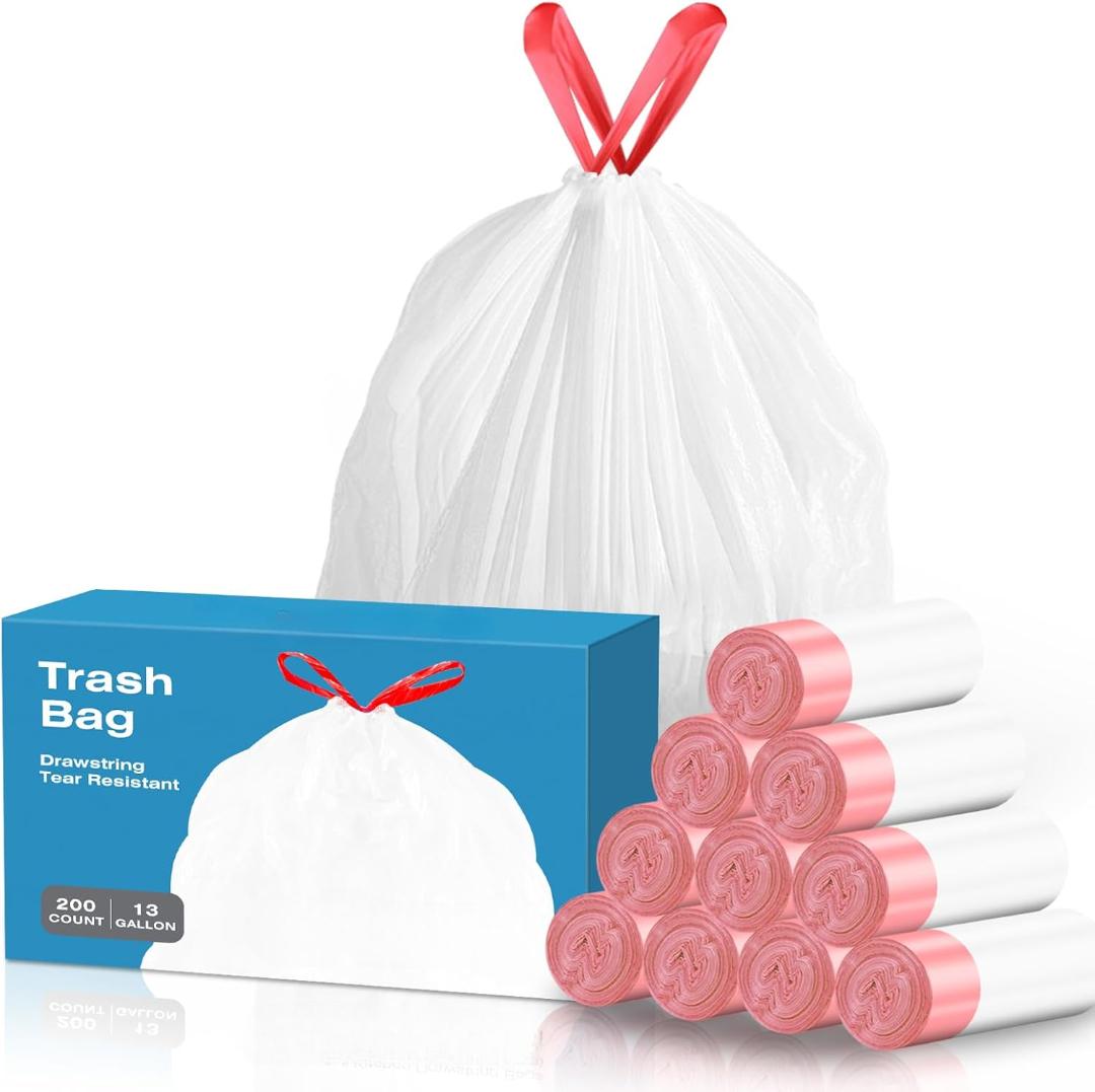 13.2 Gallon Tall Kitchen Drawstring Trash Bags